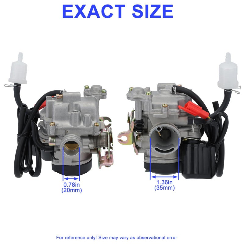 Wetenex GY6 50CC Carburetor for 49CC 50 CC 80CC 139QMB 4 Stroke Taotao Go Kart Moped Scooter 18MM Carb - Image 3